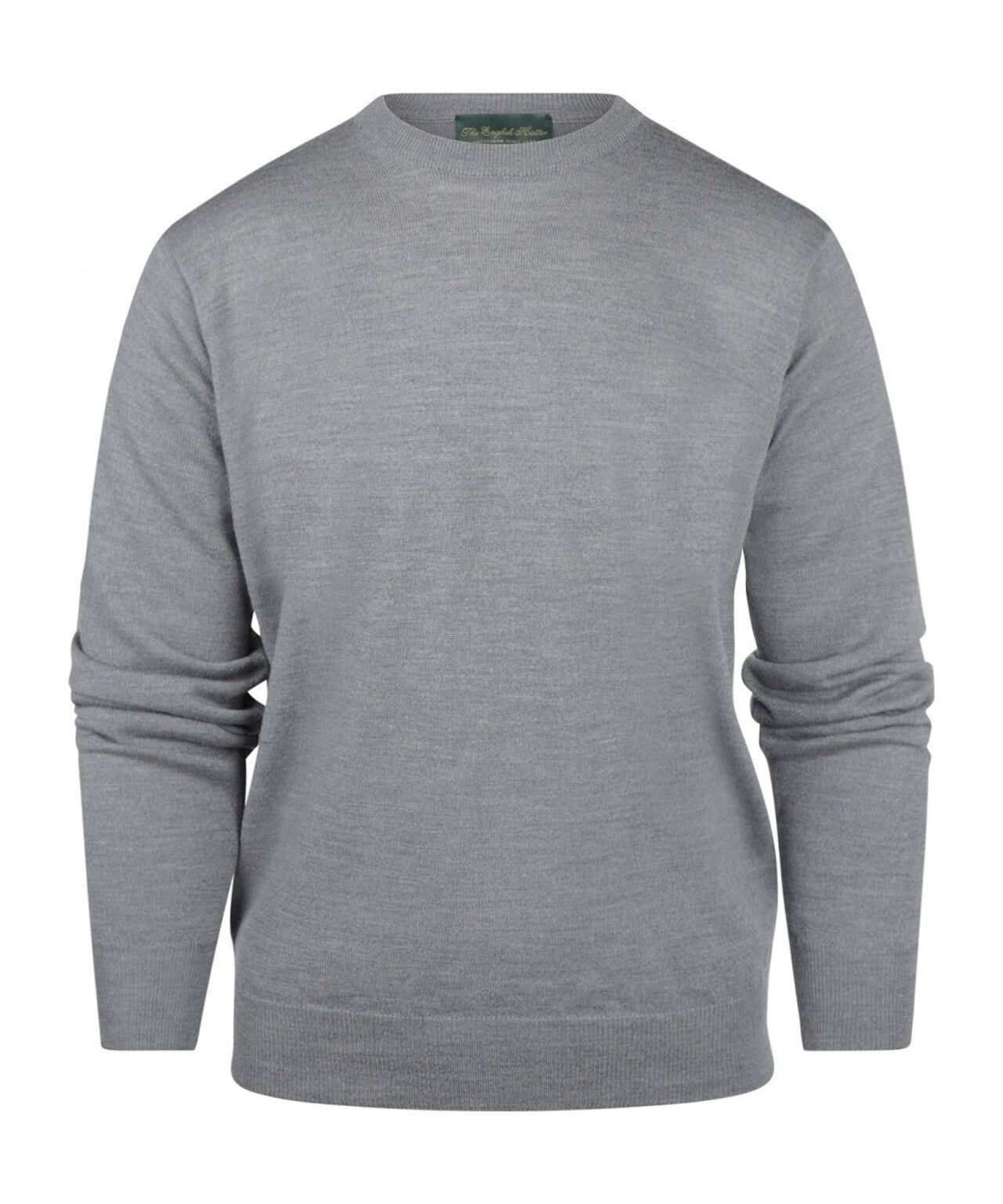 Merino Ronde Hals Pullover | Midden Grijs