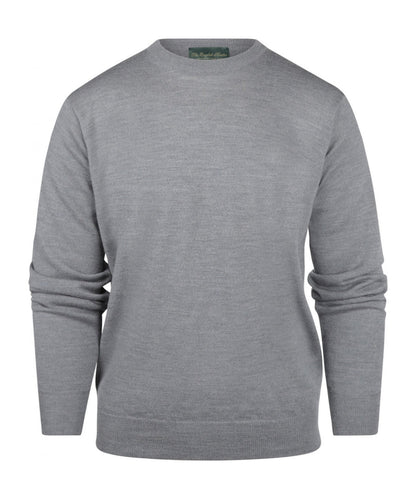 Merino Ronde Hals Pullover | Midden Grijs