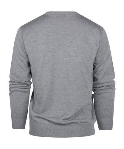 Merino Ronde Hals Pullover | Midden Grijs