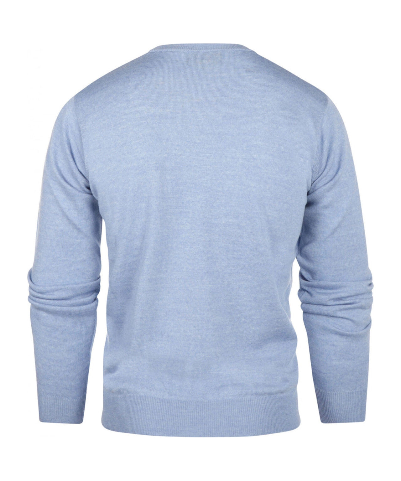 Merino Ronde Hals Pullover | Licht Blauw