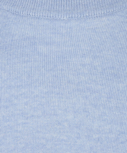 Merino Ronde Hals Pullover | Licht Blauw