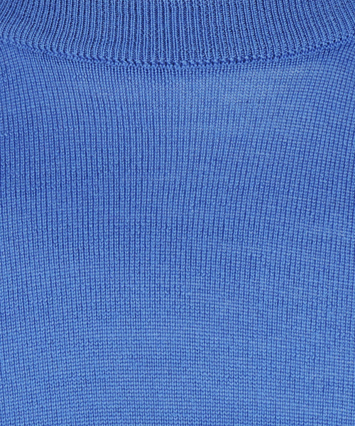 Merino wool round neck sweater | Blue