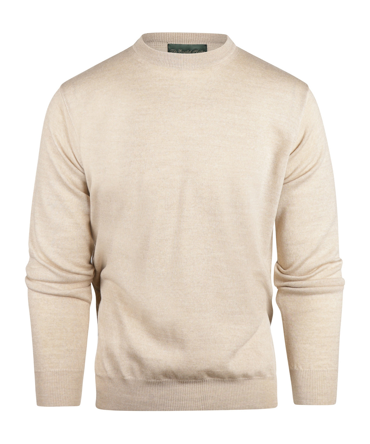Merino Ronde Hals Pullover | Beige