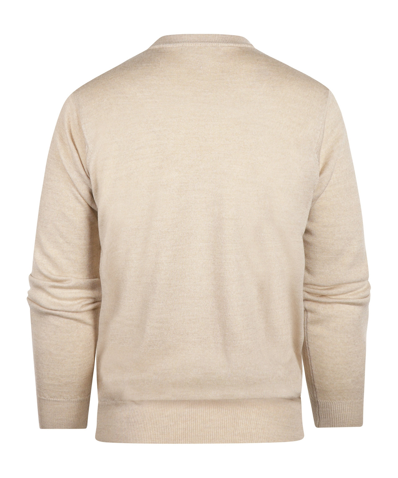 Merino Ronde Hals Pullover | Beige