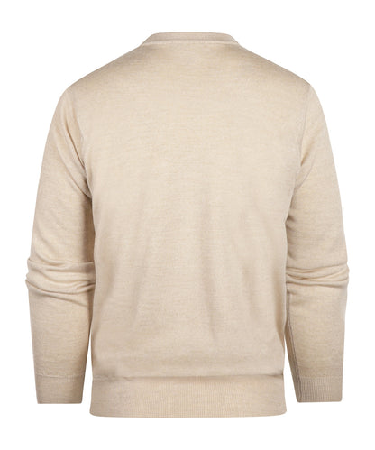 Merino Ronde Hals Pullover | Beige