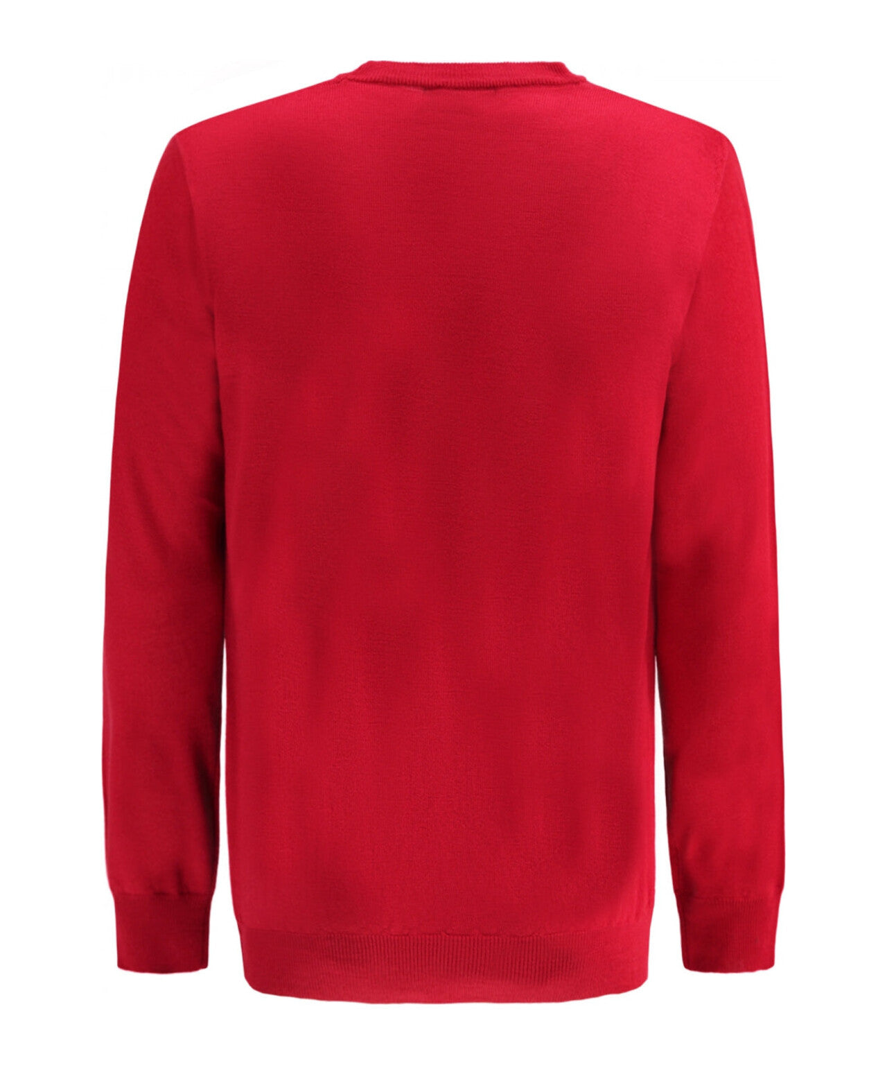 Merino Ronde Hals Pullover | Rood
