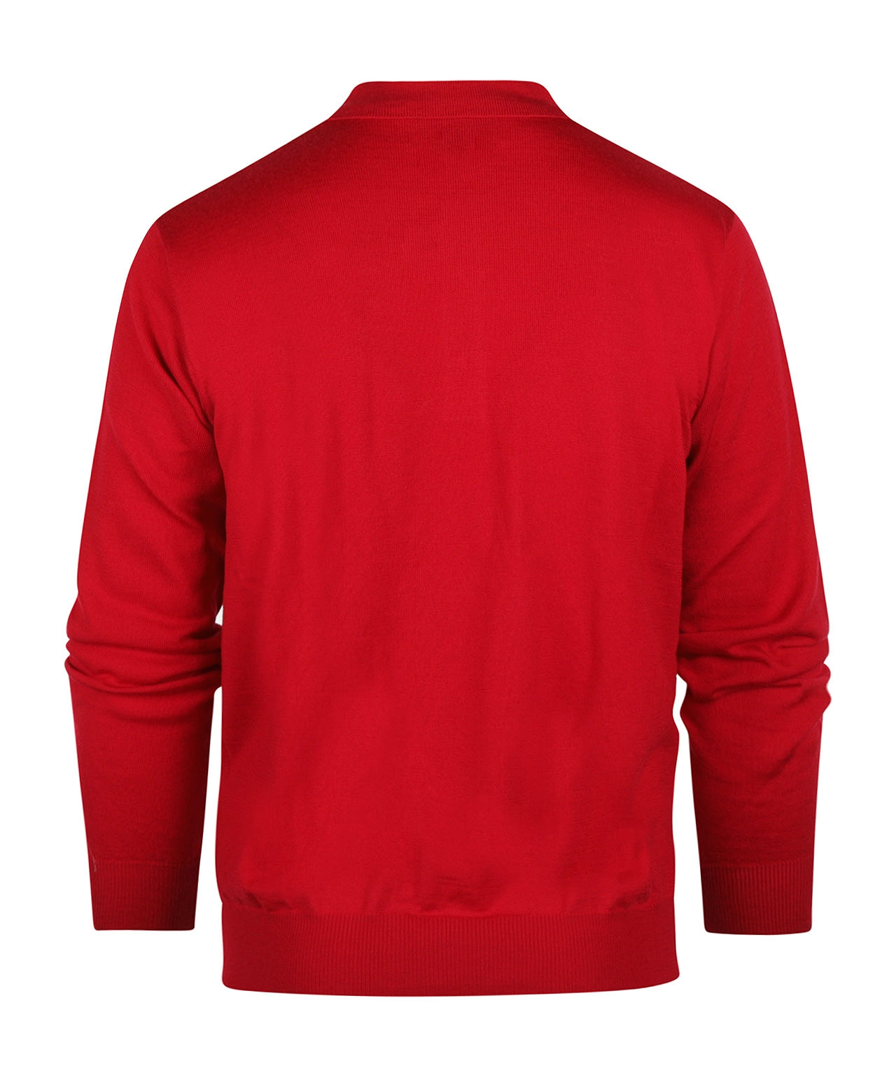 Merino Polo Pullover | Rood