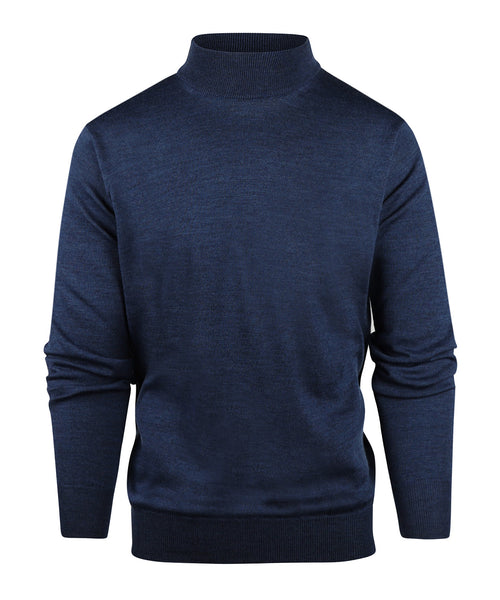 Turtle sweater Merino wool | Blue