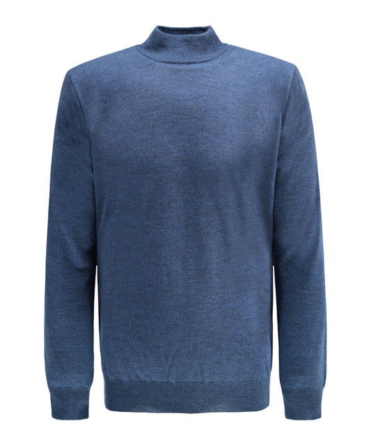 Turtle sweater Merino wool | Light Indigo