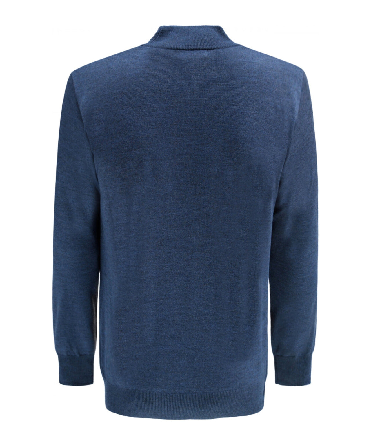 Schildkrötenpullover aus Merinowolle | Hellindigo