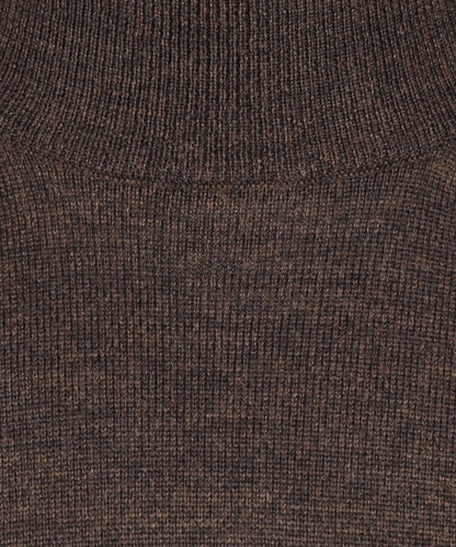 Turtle sweater Merino wool | Dark Brown