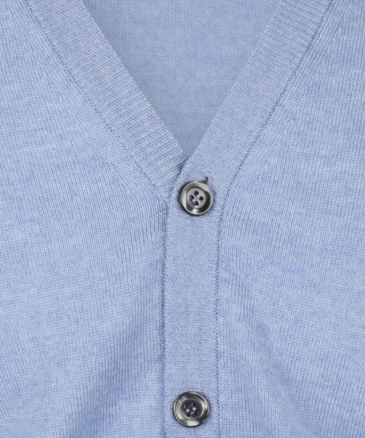 Cardigan mit Knöpfen, feine Merinowolle | Hellblau