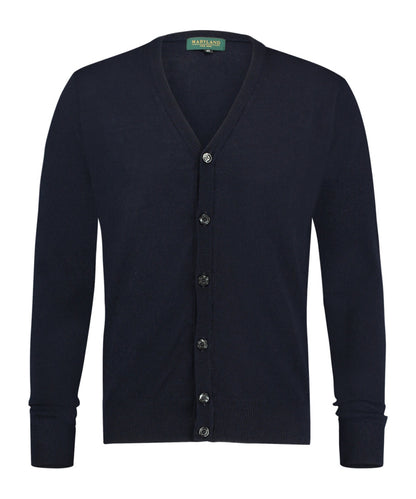 Cardigan mit Knöpfen, feine Merinowolle | Marineblau
