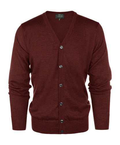 Button Vest fine Merino wool | Bordeaux
