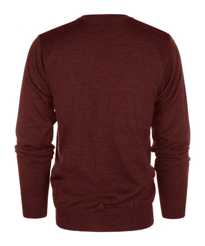 Button Vest fine Merino wool | Bordeaux
