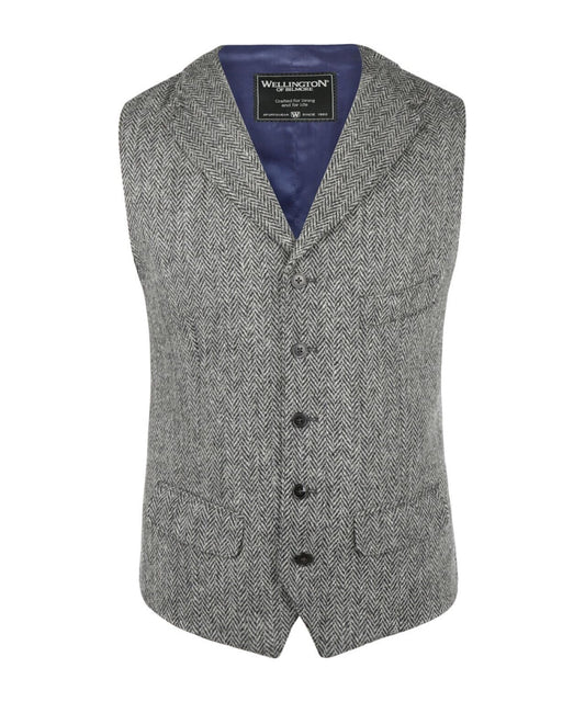 Harris Tweed Gilet | Grey