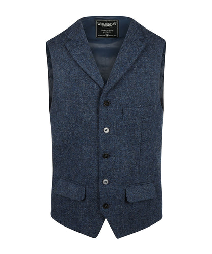 Harris Tweed Weste | Blau