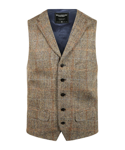 Harris Tweed Weste | Braun