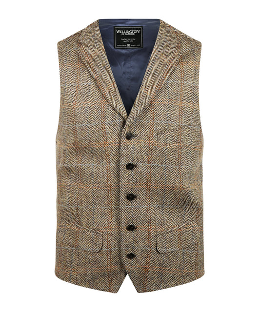 Harris Tweed Weste | Braun