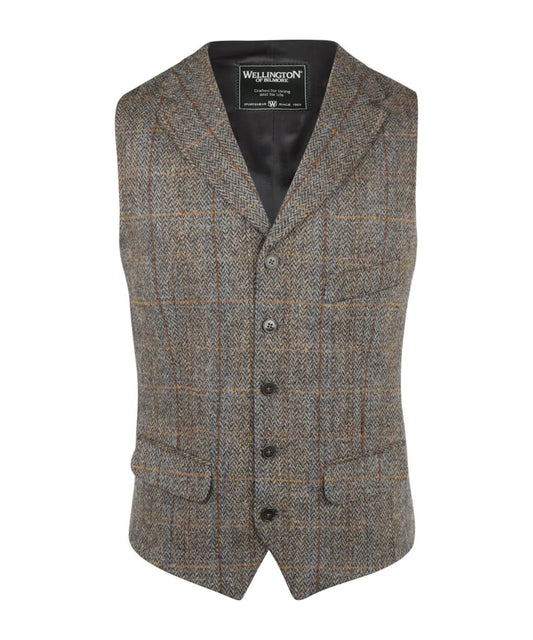 Harris Tweed Weste | Grün