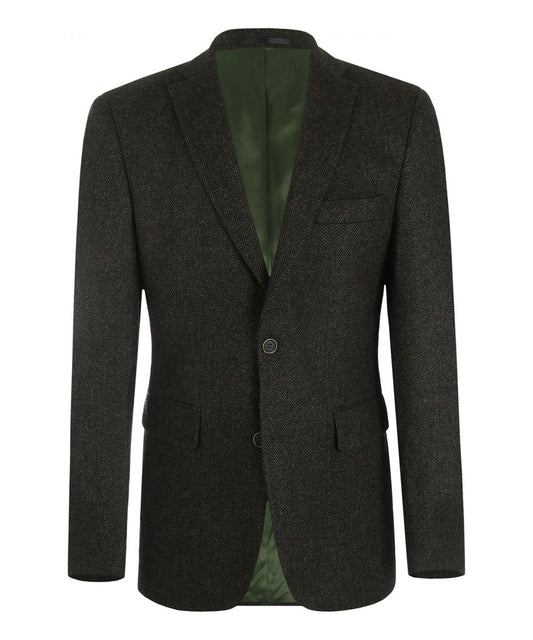 Tweed-Blazer | Grün