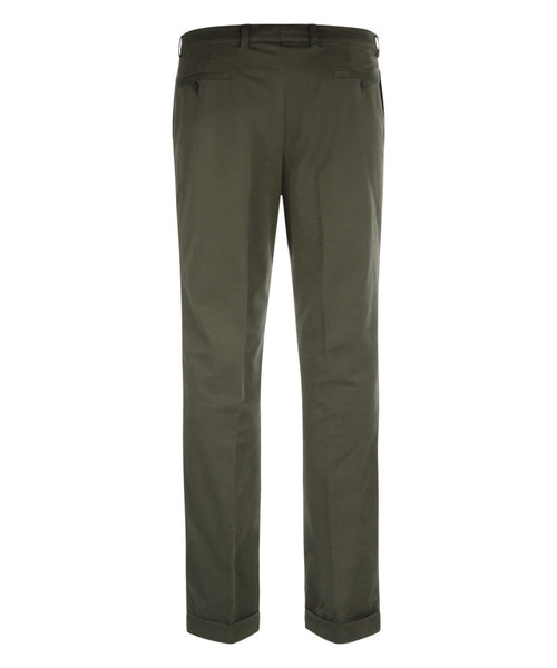 Blackpool Trousers Pleated with Turn-Up | Green