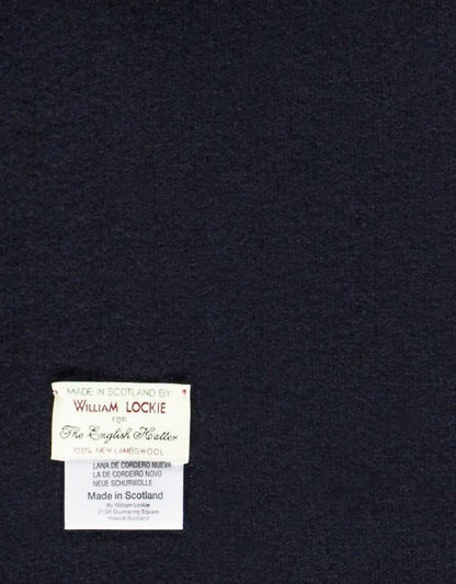 Schal aus Lammwolle | Marineblau