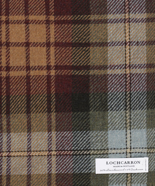 Sjaal lamswol met cashmere | Bruin