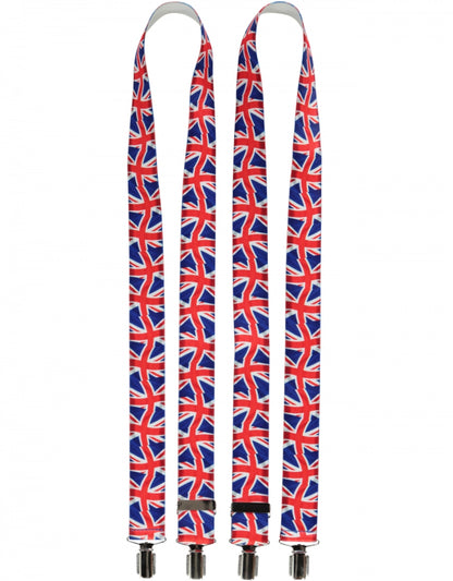 Elastic Braces with Clips | Red