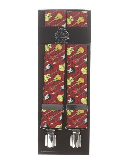 Elastic Braces with Clips | Red