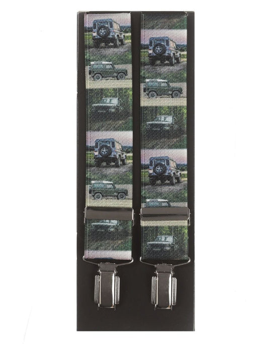 Elastische Hosenträger mit Clips | Grün