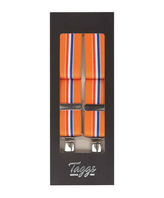 Elastische Hosenträger mit Clips | Orange