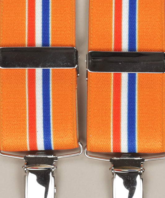 Elastische Hosenträger mit Clips | Orange