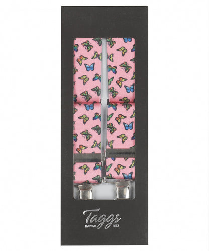 Bretels Elastiek | Vlinder Roze