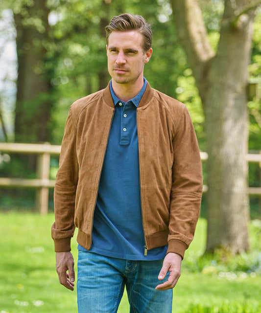 Wildlederjacke Winston | Braun