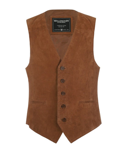 Gilet Leer | Bruin