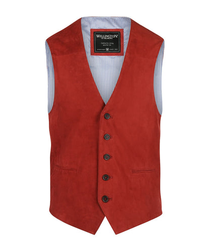 Gilet Leer | Rood