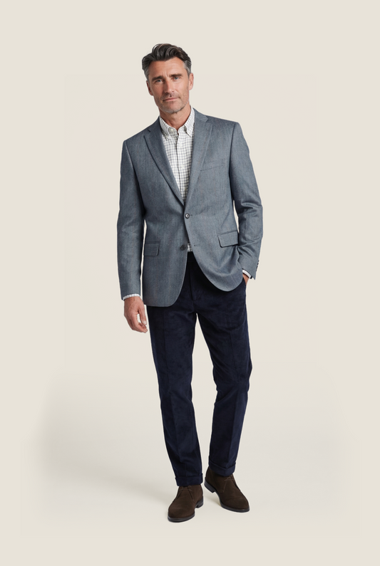 Seidenblazer | Blau