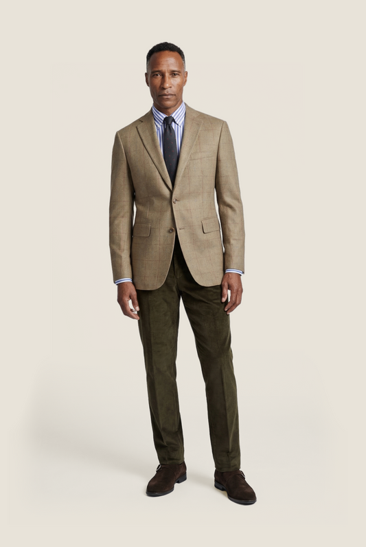 Seidenblazer | Braun