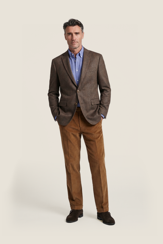 Seidenblazer | Braun