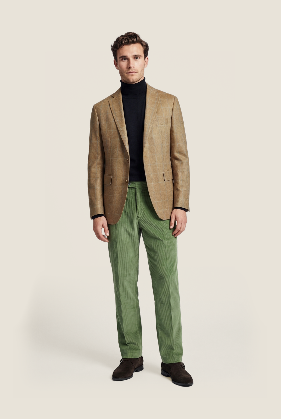 Silk Blazer | Brown