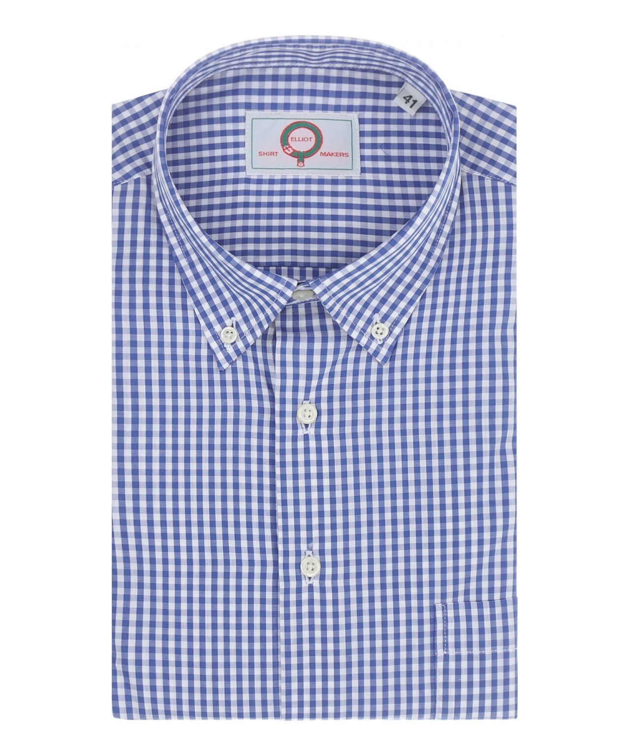 Shirt Button Down | Blauw Ruit