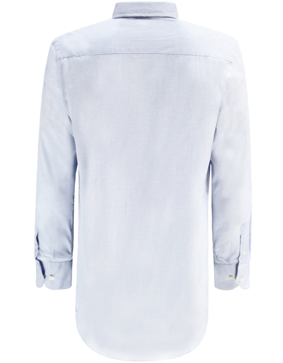 Button-Down-Hemd | Mikrokaro Mittelblau