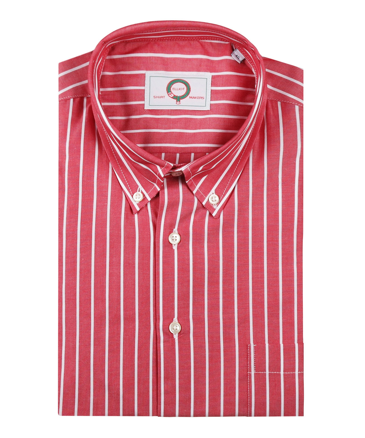 Shirt Button Down | Diep Rood Streep