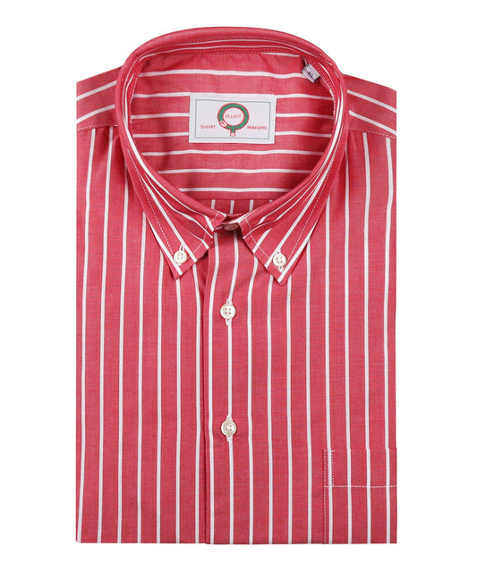 Shirt Button Down | Diep Rood Streep