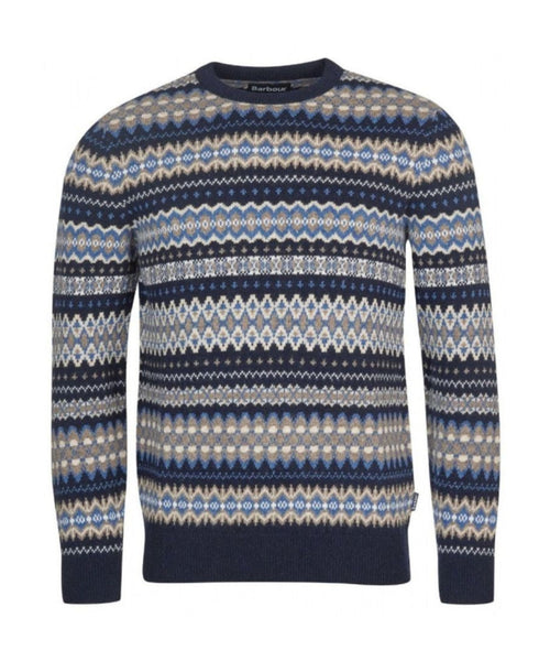 Barbour Fairisle Crew Neck Pullover | Night Blue