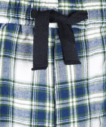 Pyjama-Flanell-Loungewear | Blau