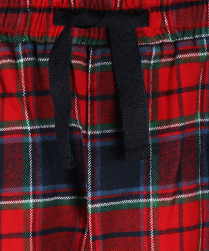 Pyjama-Flanell-Loungewear | Rot