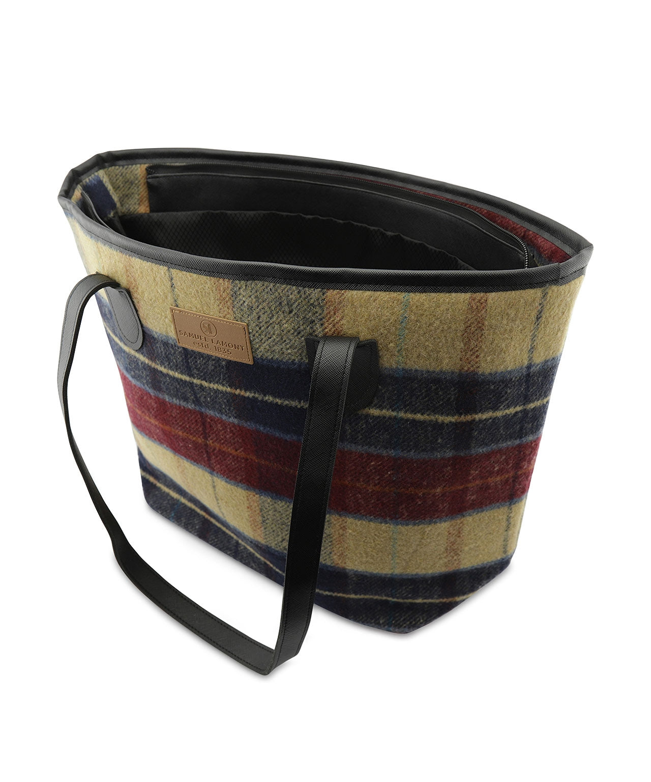 Elegante Tasche in Tweed-Optik | Rot