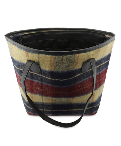 Elegante Tasche in Tweed-Optik | Rot